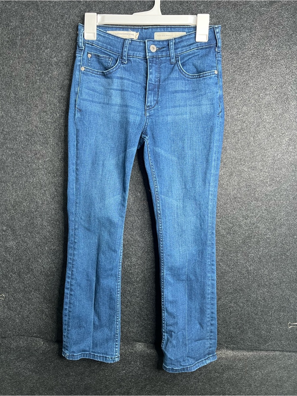 Pilcro Anthropologie High-Rise Bootcut Jeans Womens 26 Medium Wash Stretch Denim
